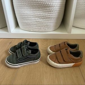 Baby Old School Vans & Zara Leather Sneakers